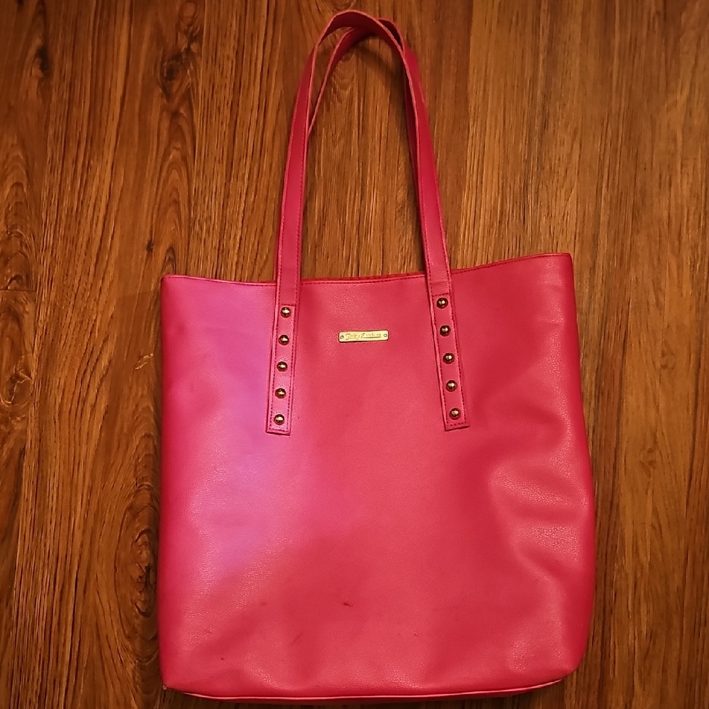 Juicy Couture Fuchsia Tote with Metal Accents